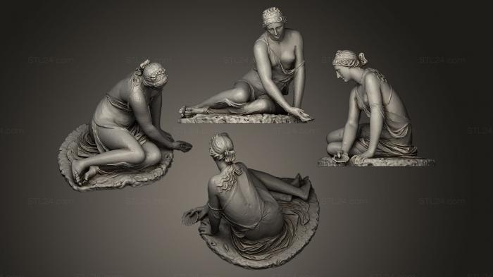 Statues antique and historical (Nymph with a Shell, STKA_0937) 3D models for cnc